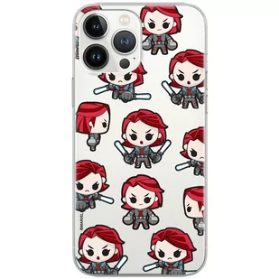 Etui Marvel dedykowane do Iphone 11 PRO MAX, wzór: Czarna Wdowa 013 Etui częściowo przeźroczyste, oryginalne i oficjalnie licencjonowane - Etui i futerały do telefonów - miniaturka - grafika 1