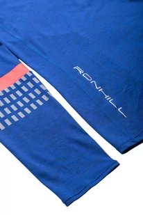 RONHILL Bluza biegowa męska AFTERHOURS 1/2 ZIP cobalt/flame - Bluzy sportowe męskie - miniaturka - grafika 3