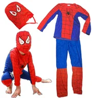 Dodatki do strojów karnawałowych - SPIDERMAN STRÓJ PRZEBRANIE KOSTIUM MASKA 110-116 M SPIDER - MAN - miniaturka - grafika 1