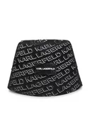 Czapki dla dzieci - Karl Lagerfeld kapelusz bawełniany dziecięcy kolor czarny bawełniany - miniaturka - grafika 1