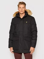 Kurtki męskie - Lyle & Scott Parka Winter Weight Micro Fleece JK1536V Czarny Regular Fit - miniaturka - grafika 1