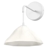 Oprawy, klosze i abażury - LEDVANCE biała replika lampy ściennej w kształcie liścia lotosu z metalu i papier-mâché, E14, 219 mm długości, klosz wykonany z materiału pochodzącego z recyklingu, trwała dzięki wymiennemu źródłu światła, łatwa instalacja - miniaturka - grafika 1