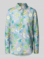 Koszule damskie - Bluzka o kroju regular fit ze wzorem na całej powierzchni - miniaturka - grafika 1