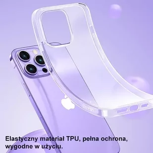Usams Etui Primary do iPhone 14 Pro Max 6,7" transparent IP14PMYS01 (US-BH798) - Etui i futerały do telefonów - miniaturka - grafika 6