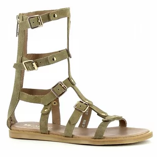 Oliwkowe rzymianki damskie CARINII - Carinii - Sandały damskie - miniaturka - grafika 1