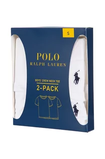 Koszulki dla dziewczynek - Polo Ralph Lauren piżama 2-pack kolor biały gładki - grafika 1