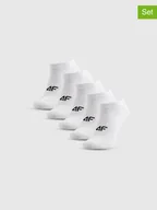 Skarpetki damskie - 4F Skarpety (5 par) w kolorze białym - miniaturka - grafika 1