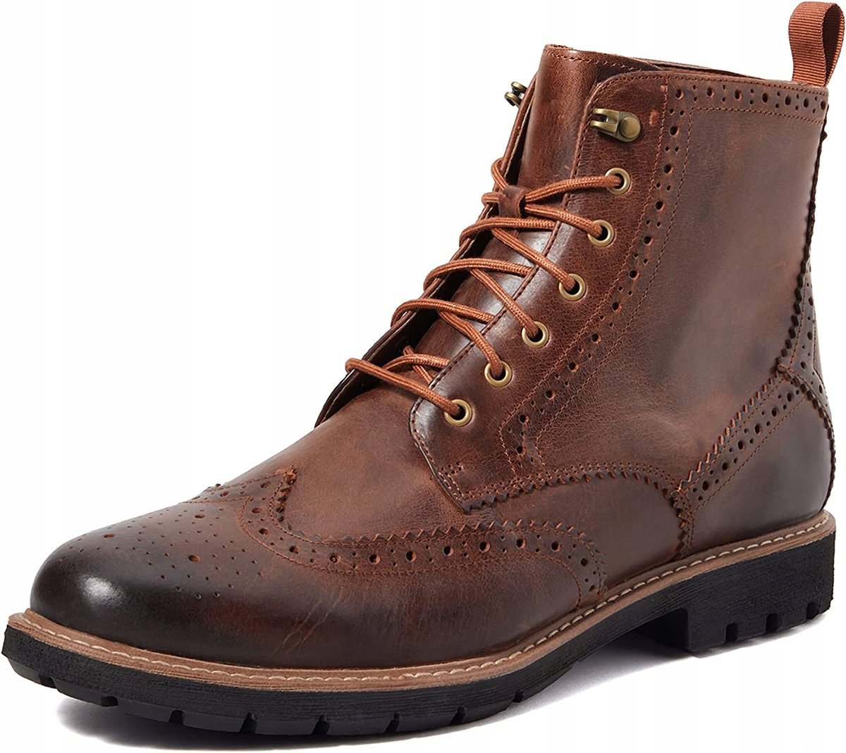 CLARKS TRZEWIKI SKÓRZANE SZNUROWANE BRĄZOWE MĘSKIE 42 1Ż7B