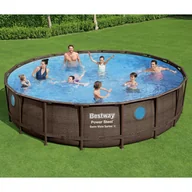 Baseny ogrodowe - vidaXL Bestway Basen Power Steel z akcesoriami, 549x122 cm - miniaturka - grafika 1
