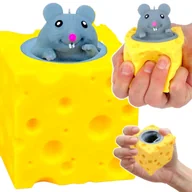 Zabawki zręcznościowe - MOCHI SQUISHY GNIOTEK MYSZKA W SERZE ANTYSTRESOWY MYSZ ZABAWKA ANTYSTRESOWA - miniaturka - grafika 1