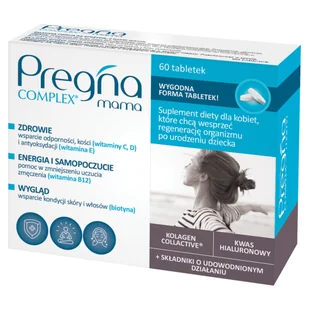 Pregna Complex Mama, Suplement diety dla kobiet po urodzeniu dziecka, Tabletki - Witaminy i minerały - miniaturka - grafika 1