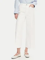 Spodnie damskie - Tommy Hilfiger Jeansy WW0WW44363 Biały Wide Leg - miniaturka - grafika 1