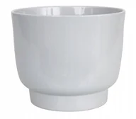 Donice - Osłonka ceramiczna na doniczkę jasno grafitowa 20 cm - miniaturka - grafika 1