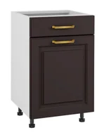 Meble kuchenne - Bristol Szafka Dolna D1S-50 Blum Czarny Mat - miniaturka - grafika 1