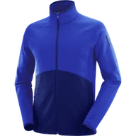 Bluzy sportowe męskie - BLUZA SALOMON ESSENTIAL WARM FZ MID M C21936 - miniaturka - grafika 1
