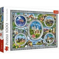 Puzzle - Trefl Puzzle 1000 Zamki Świata - miniaturka - grafika 1