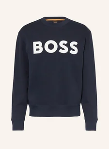 Boss Bluza Nierozpinana Webasiccrew blau - BOSS - Bluzy męskie - miniaturka - grafika 1