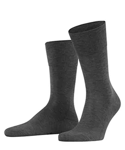FALKE Mężczyźni Skarpety Tiago M SO Bawełna jednokolorowe 1 Para, Szary (Light Grey Melange 3390), 47-48 - Skarpetki męskie - miniaturka - grafika 1