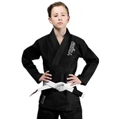 Kimona, stroje i obuwie - Venum Dziecięcy strój Contender Kids BjJ, czarny, C0 - miniaturka - grafika 1
