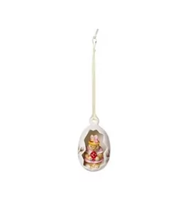 Zawieszka-jajko Anna i różowe kwiaty Bunny Tales Villeroy & Boch - Wielkanoc - miniaturka - grafika 1