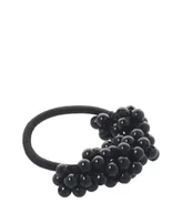 Ozdoby do włosów - Solida Haargummi mit Perlenapplikation, schwarz Gumka do włosów 1 szt. - miniaturka - grafika 1