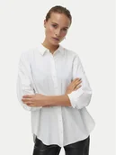 Koszule damskie - Vero Moda Koszula Fanni 10337791 Biały Oversize - miniaturka - grafika 1