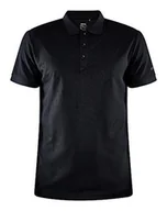 Koszulki męskie - Craft Męska koszulka polo CORE Unify, czarna, XS, Czarny, XS - miniaturka - grafika 1