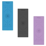 Maty do jogi - Mata do ćwiczeń jogi kauczukowa 183x61x0,4 cm 4FIZJO - antypoślizgowa - różne kolory - miniaturka - grafika 1