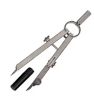 Leniar Leniar Cyrkiel szybko przestawny 155mm metal 61503 - Akcesoria kreślarskie - miniaturka - grafika 1