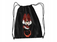 Torby szkolne - WOREK DO SZKOŁY WF/BUTY MYSZKA MINNIE + IMIĘ - miniaturka - grafika 1