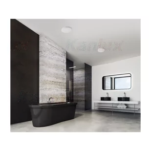 Plafoniera okrągła LED oprawa 4000K, 3600lm, IP54, biała VARSO HI 36W-NW-O - Oprawy, klosze i abażury - miniaturka - grafika 2