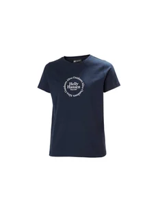Koszulka HELLY HANSEN W CORE GRAPHIC T-SHI granatowy XS - Koszulki i topy damskie - miniaturka - grafika 1