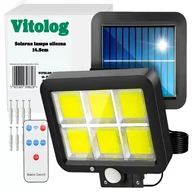 Lampy ogrodowe - Lampa Ogrodowa LED Solarna z Czujnikiem Ruchu Zmierzchu Kinkiet Zewnętrzna - miniaturka - grafika 1