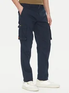 Spodnie męskie - Aeronautica Militare Spodnie materiałowe 251PA1658CT3511 Granatowy Regular Fit - miniaturka - grafika 1