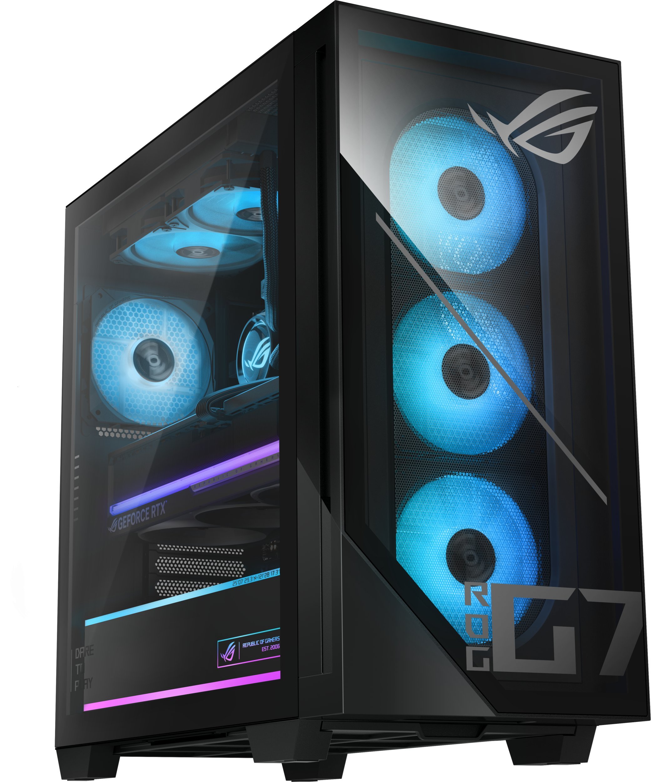 Asus ROG G700 G700TF-7265KF270W Intel Core Ultra 7 265KF 64 GB DDR5-SDRAM 2 TB SSD NVIDIA GeForce RTX 5080 Windows 11 Home Tower PC Czarny 90PF0561-M02890
