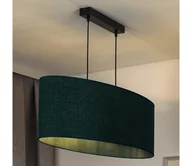 Lampy sufitowe - Duolla - Żyrandol na lince OVAL 2xE27/15W/230V zielony - miniaturka - grafika 1