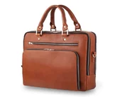 Torby męskie - Skórzana męska torba na laptop z uchwytem SOLIER - miniaturka - grafika 1