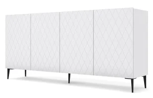 Komoda biały mat + czarne nogi W2-C14 - Komody Komoda biały mat + czarne nogi W2-C14 - Komody - miniaturka - grafika 1