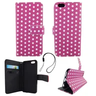 Etui i futerały do telefonów - Etui na telefon komórkowy Apple iPhone 6 / 6s Polka Dot Purple White - miniaturka - grafika 1