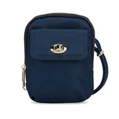 Torebki damskie - Travelon Damska antykradzieżowa dopasowana torebka na telefon crossbody torba na ramię, jeden rozmiar, Szafir - Rozmiar Uniwersalny - miniaturka - grafika 1
