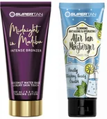 Balsamy i kremy do opalania - Supertan Midnight in Malibu Mocny Bronzer + After Tan Po Opalaniu Gratis - miniaturka - grafika 1