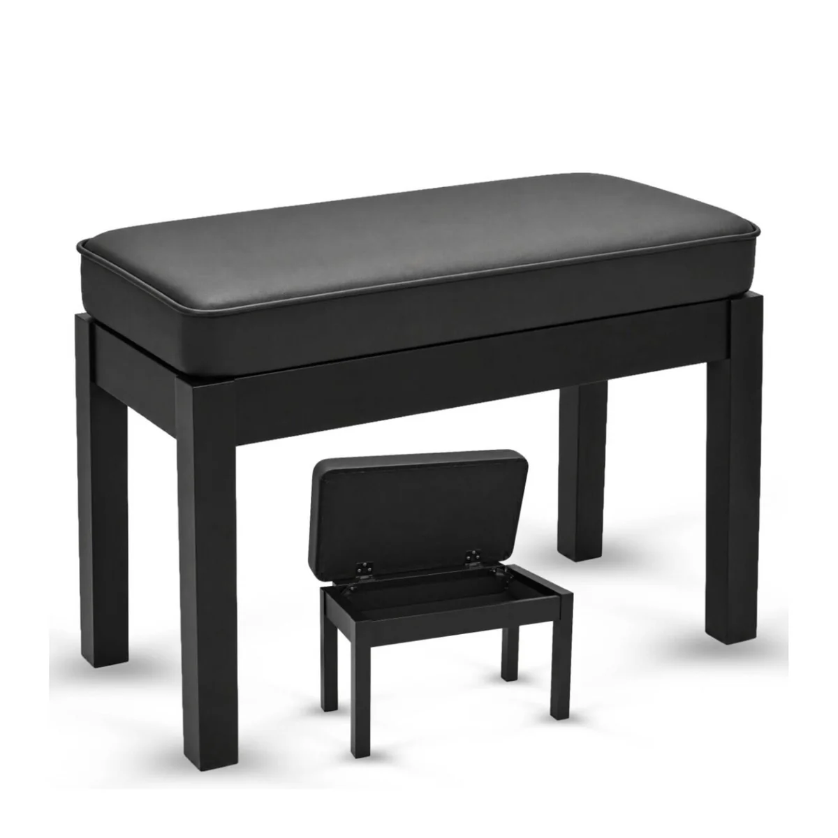 V-TONE ława do pianina keyboardu siedzisko dla muzyka czarna do 150 kg