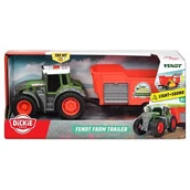 Samochody i pojazdy dla dzieci - DICKIE Farm Traktor z przyczepą 26 cm 373-4001 - miniaturka - grafika 1