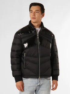 Armani Exchange Męska kurtka puchowa Mężczyźni Puch czarny jednolity, L - Kurtki męskie - miniaturka - grafika 1