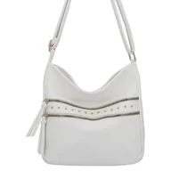 Torebki damskie - Modna Torebka Listonoszka firmy Herisson 1052L2090 Biała - miniaturka - grafika 1