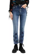 Spodnie damskie - Desigual jeansy damskie, Blau, 38 - miniaturka - grafika 1