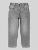 Spodnie i spodenki dla dziewczynek - Jeansy o kroju straight fit z czystej bawełny model ‘VALENTINE’ - miniaturka - grafika 1