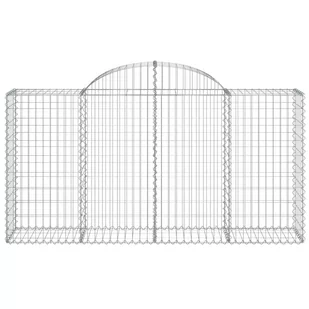 vidaXL Kosze gabionowe, 18 szt, 200x50x100/120cm, galwanizowane żelazo - Ogrodzenia - miniaturka - grafika 5