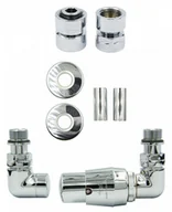 Zawory i kraniki - Zawór termostatyczny trójosiowy Vision chrom prawy GW1/2 All in One - miniaturka - grafika 1