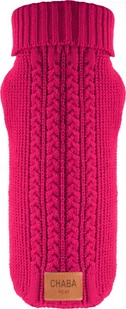 Chaba CHABA SWETEREK Z GOLFEM `XXL` 40cm FUKSJA - Ubranka dla psów - miniaturka - grafika 1